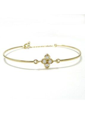 Cartier Hindu Bangle 750 YG 18K Yellow Gold With Diamonds 57